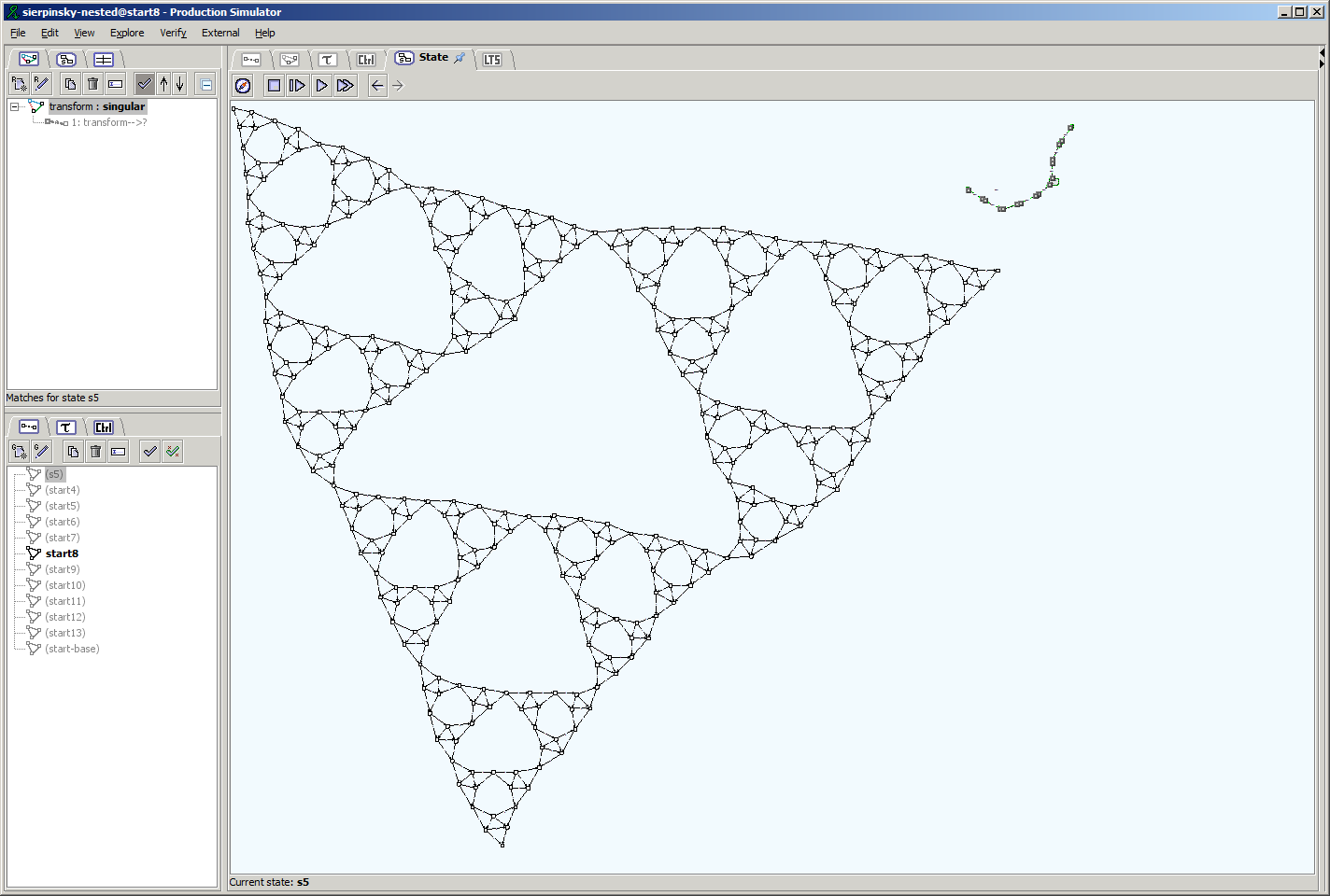Sierpinski triangle, 5th iteration